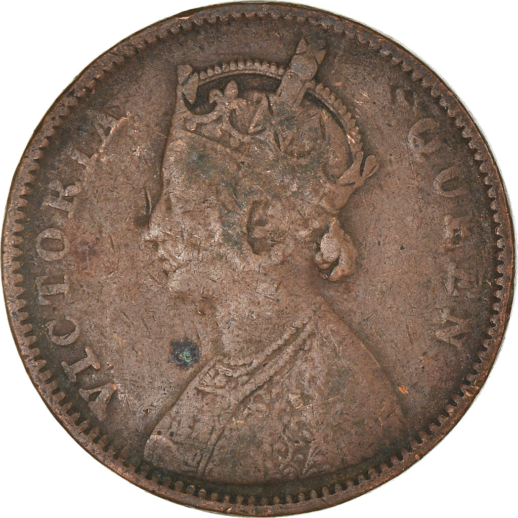 Monnaie, Inde britannique, 1/4 Anna, 1862