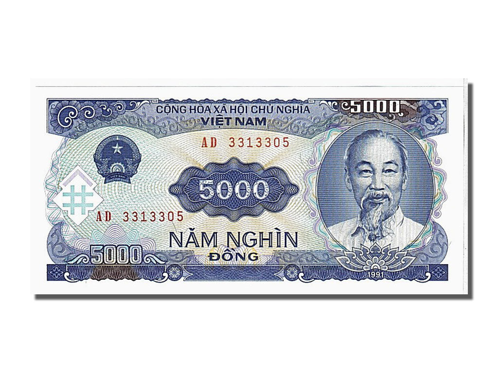 Viet Nam, 5000 D<ox>ng, 1991, KM #108a, UNC(65-70), AD3313305