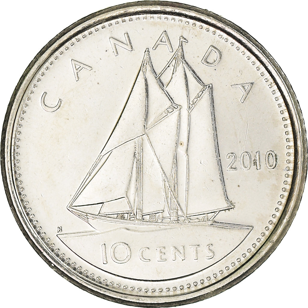 Coin, Canada, 10 Cents, 2010