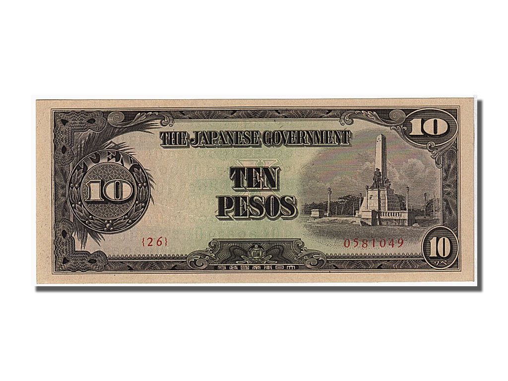 Biljet, Fillipijnen, 10 Pesos, 1943, NIEUW
