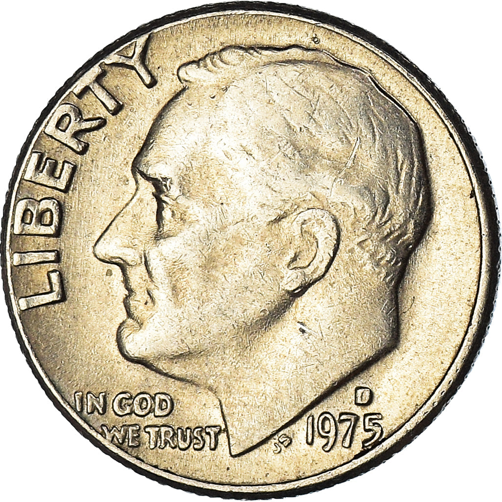 Moneda, Estados Unidos, Dime, 1975