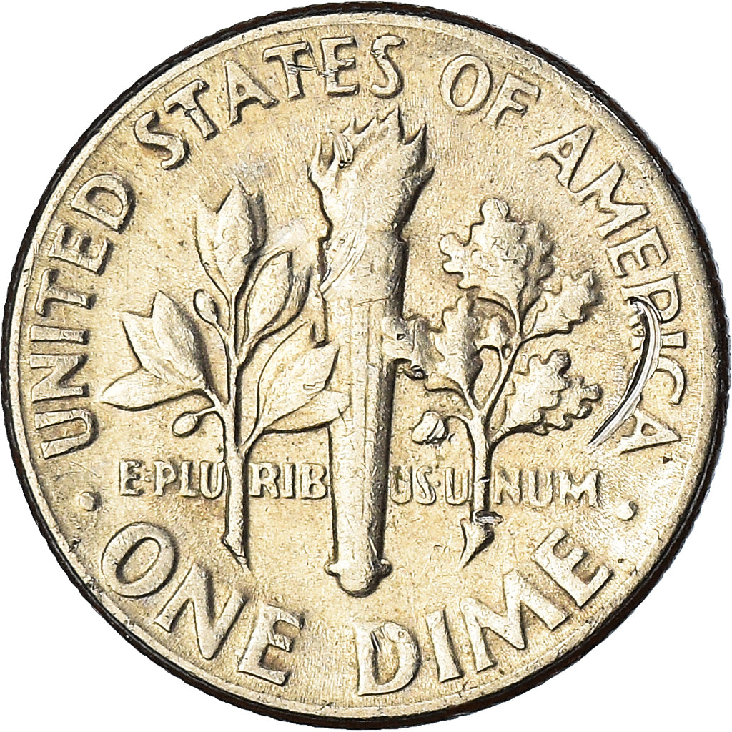 Moneda, Estados Unidos, Dime, 1975