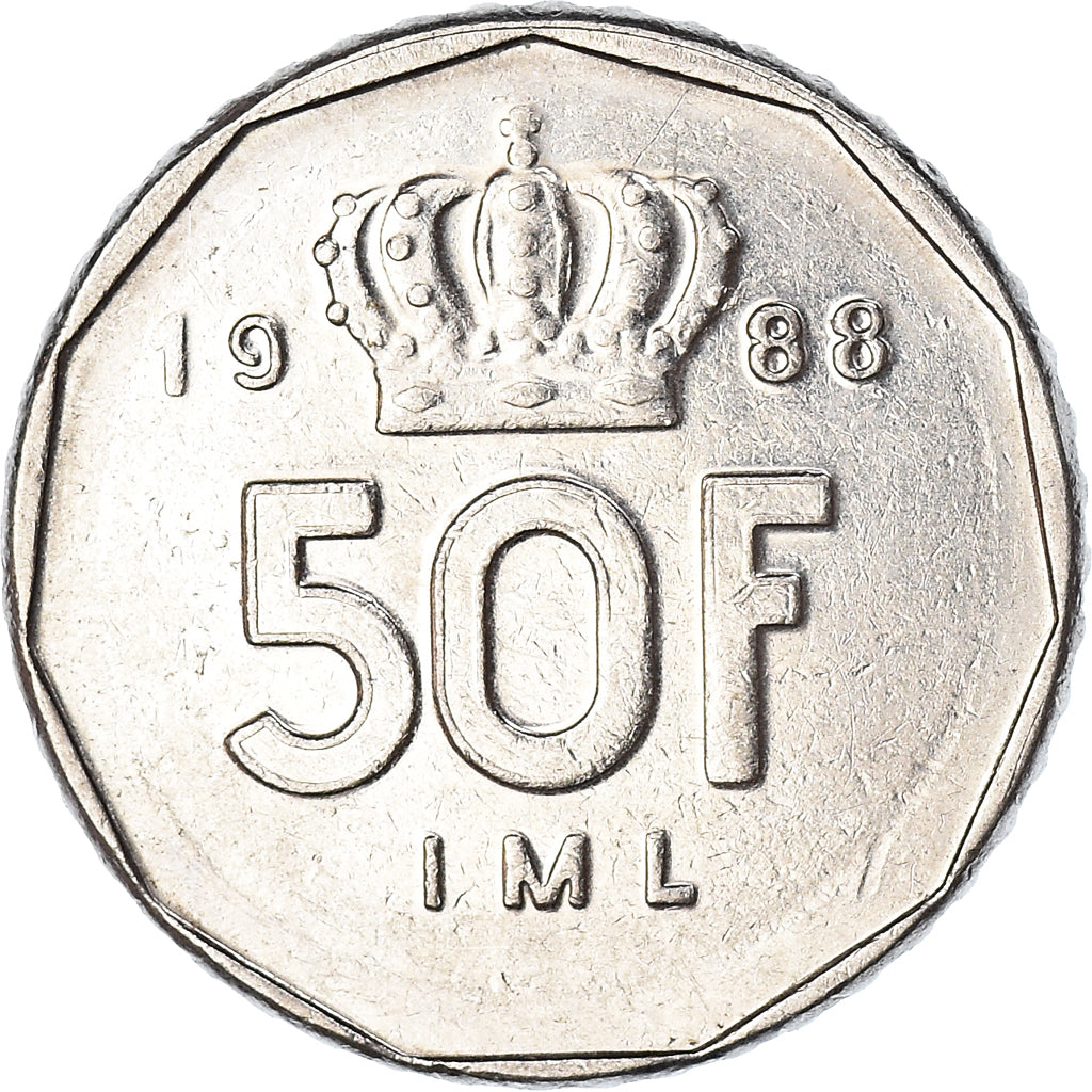 Munten, Luxemburg, 50 Francs, 1988