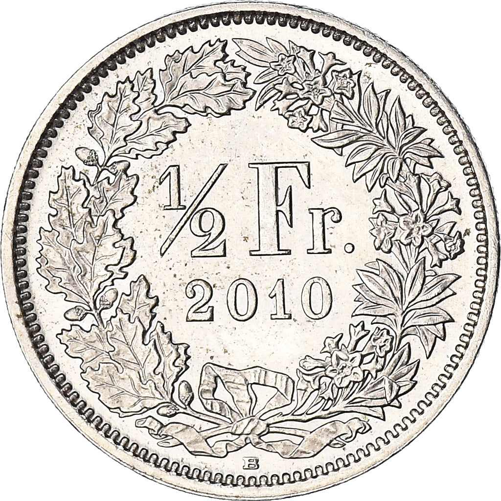 Münze, Schweiz, 1/2 Franc, 2010