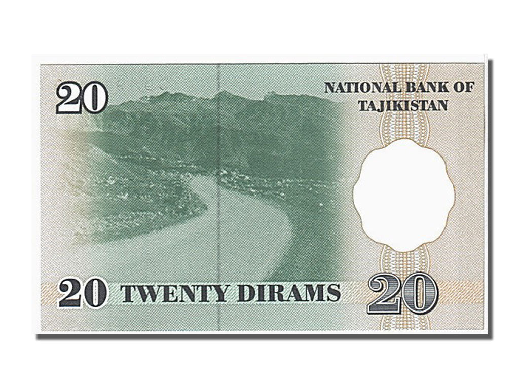 Banknote, Tajikistan, 20 Diram, 1999, UNC(65-70)