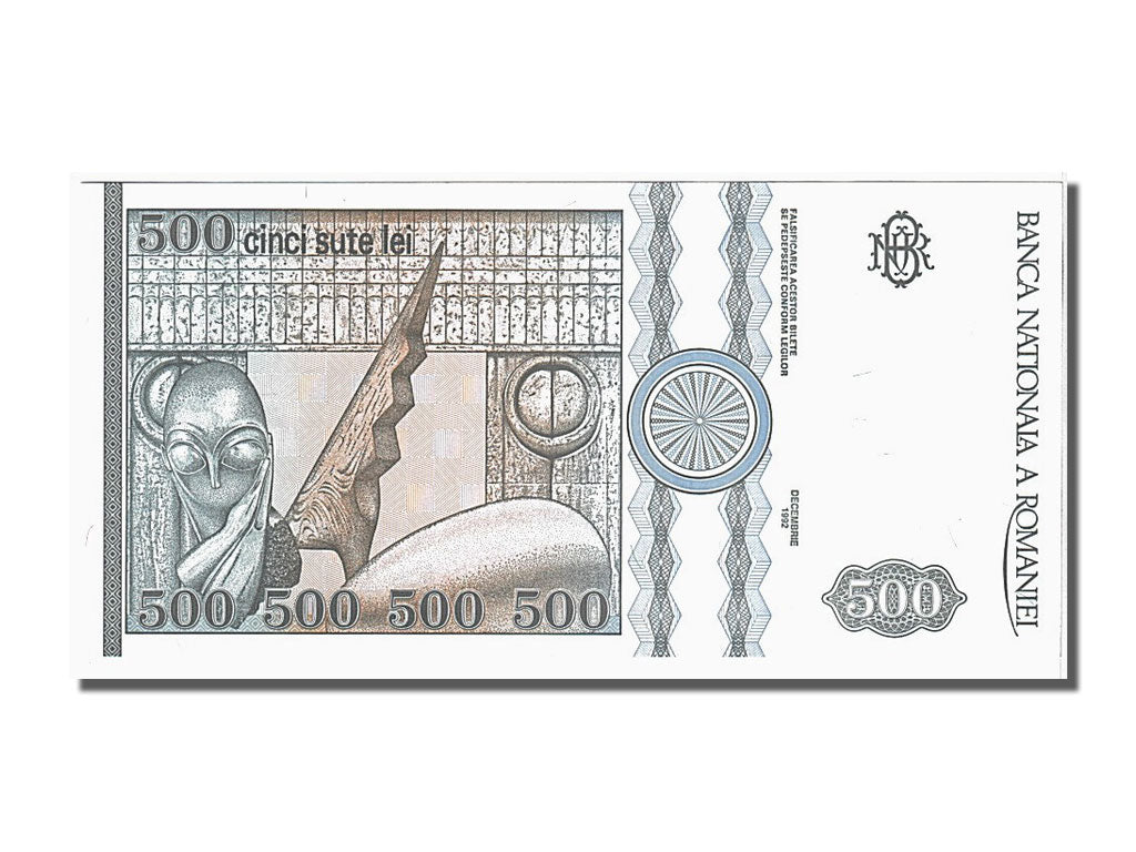 Billete, 500 Lei, 1992, Rumanía, UNC