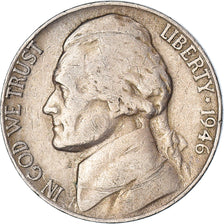 Coin, United States, 5 Cents, 1946
