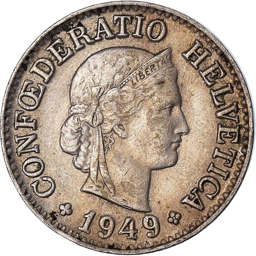 Moneda, Suiza, 10 Rappen, 1949