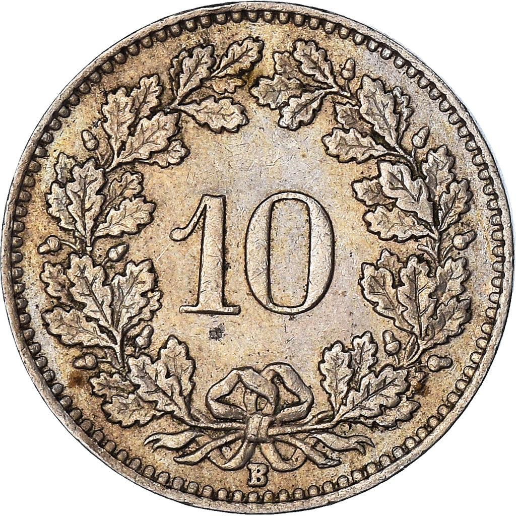 Moneda, Suiza, 10 Rappen, 1949