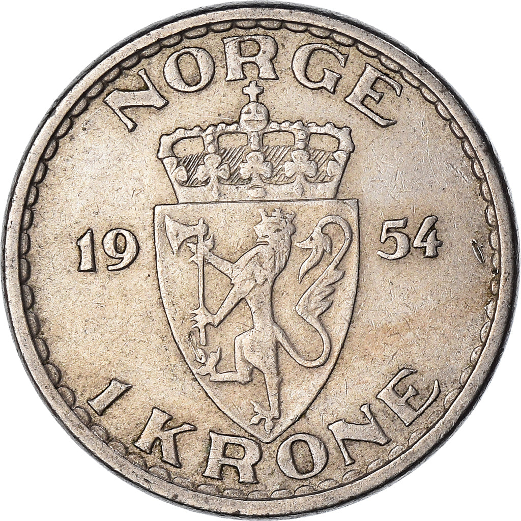 Moneta, Norvegia, Krone, 1954