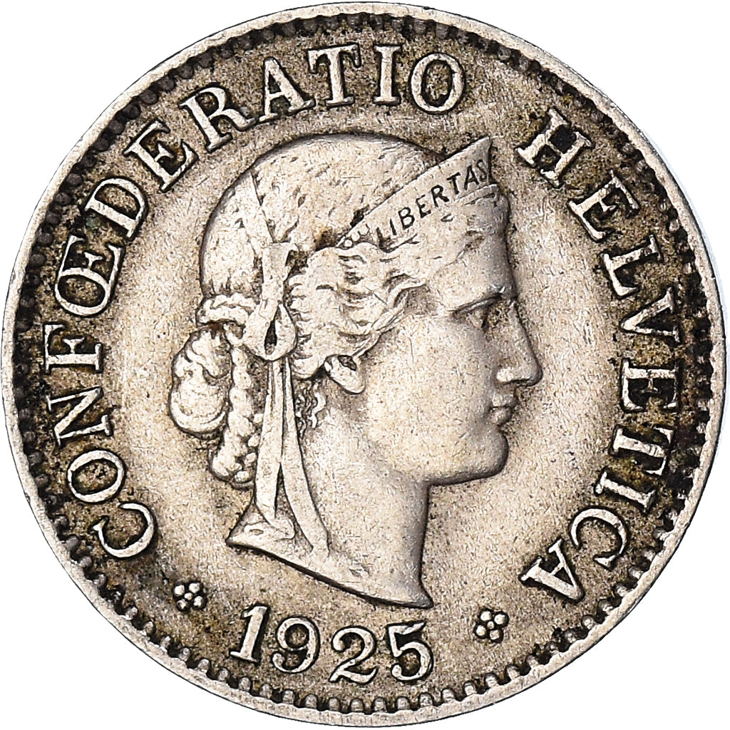 Moeda, Suíça, 5 Rappen, 1925