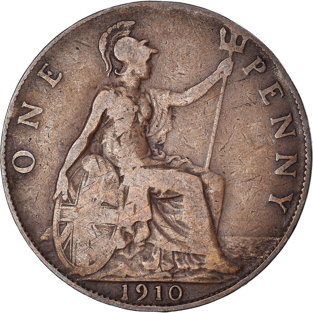 Monnaie, Grande-Bretagne, Penny, 1910