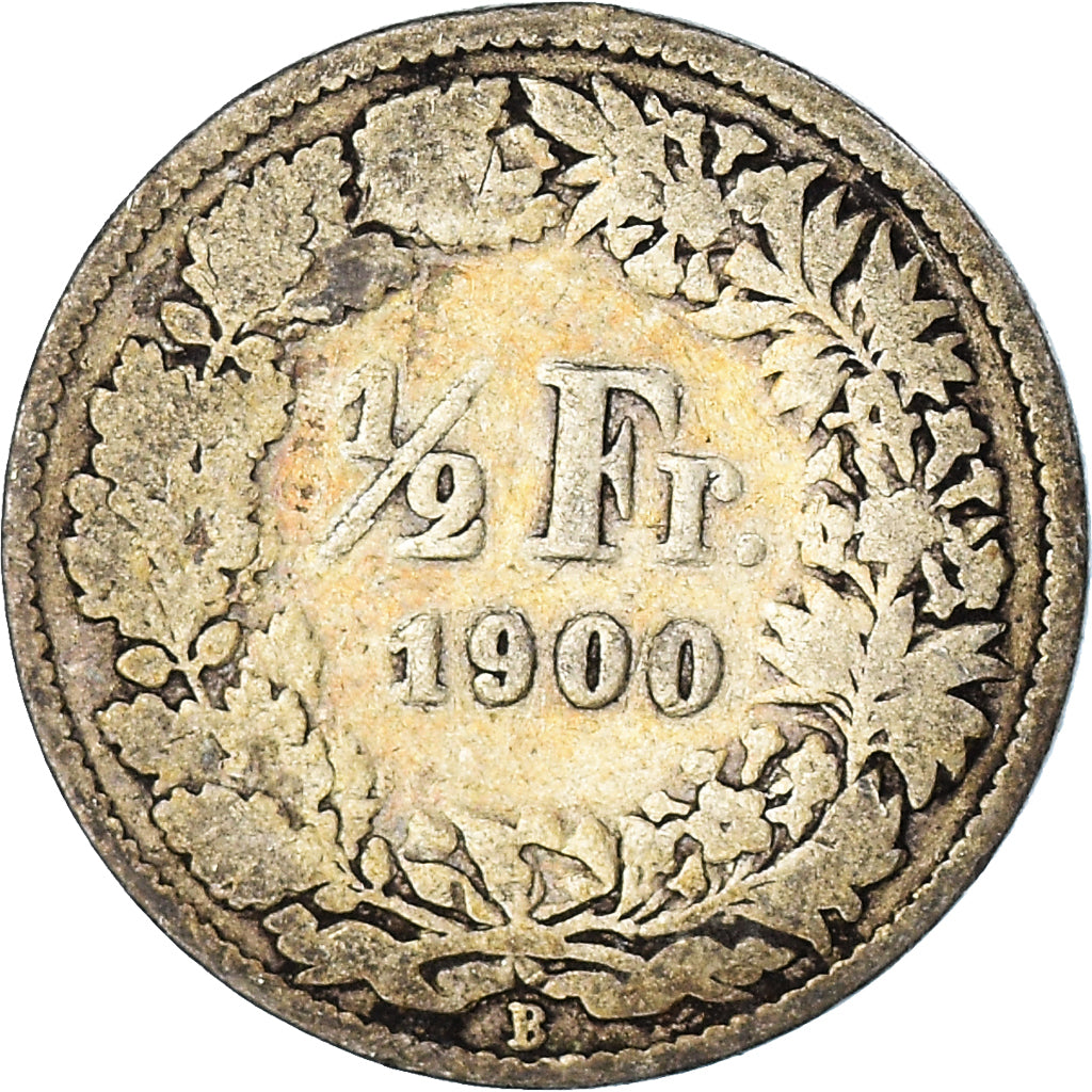 Münze, Schweiz, 1/2 Franc, 1900