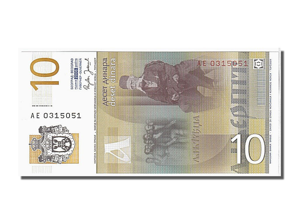 Geldschein, Serbien, 10 Dinara, 2006, UNZ