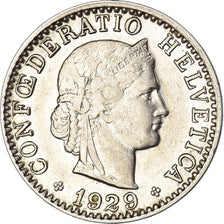 Münze, Schweiz, 20 Rappen, 1929