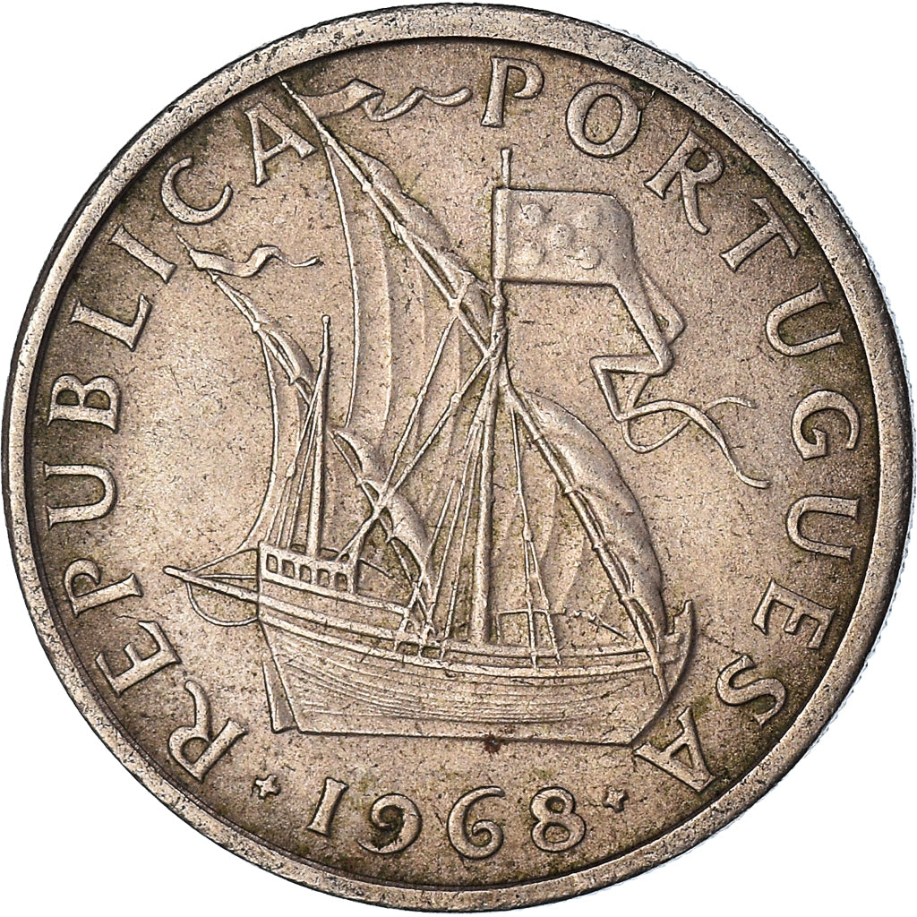 Moneta, Portogallo, 5 Escudos, 1968