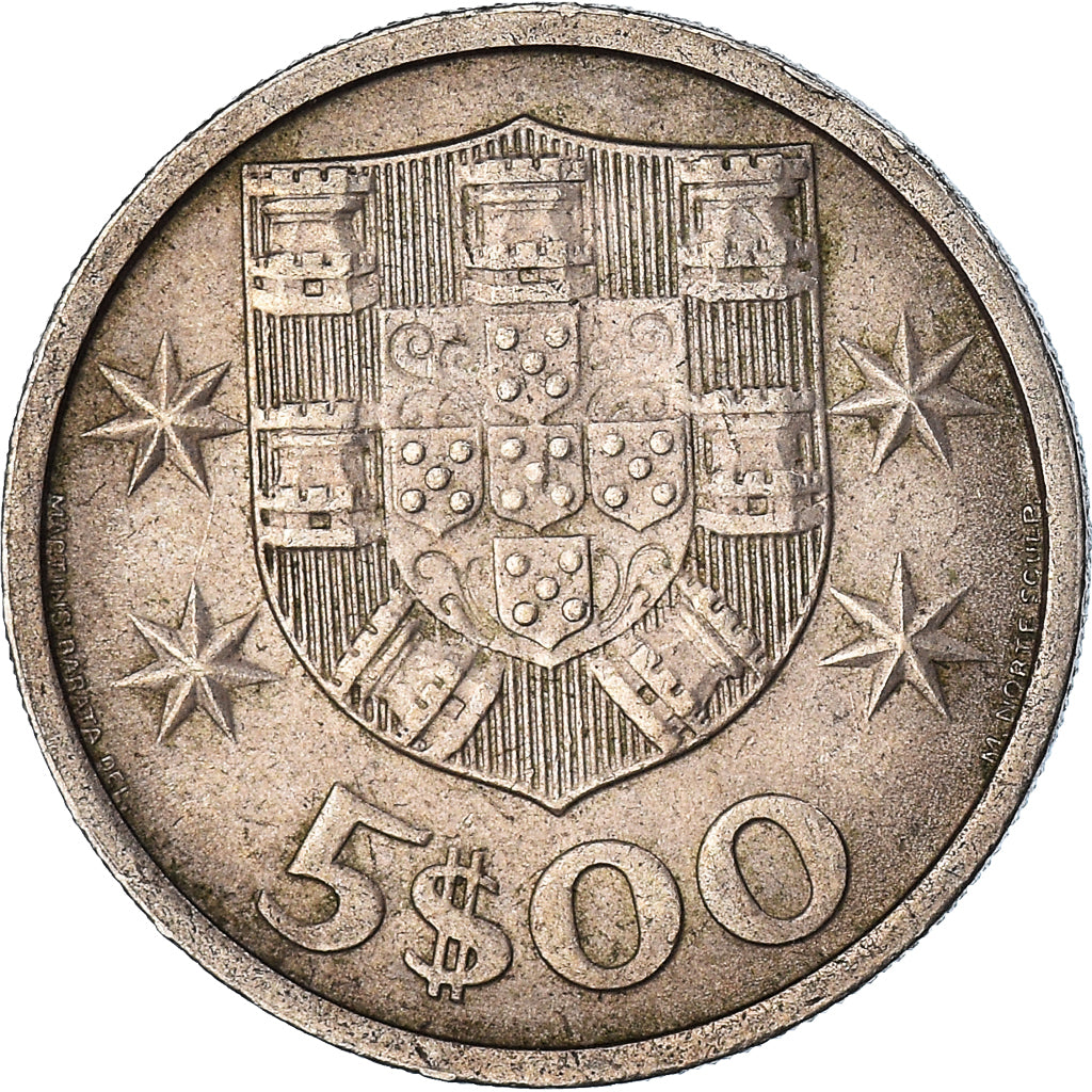 Moneta, Portogallo, 5 Escudos, 1968