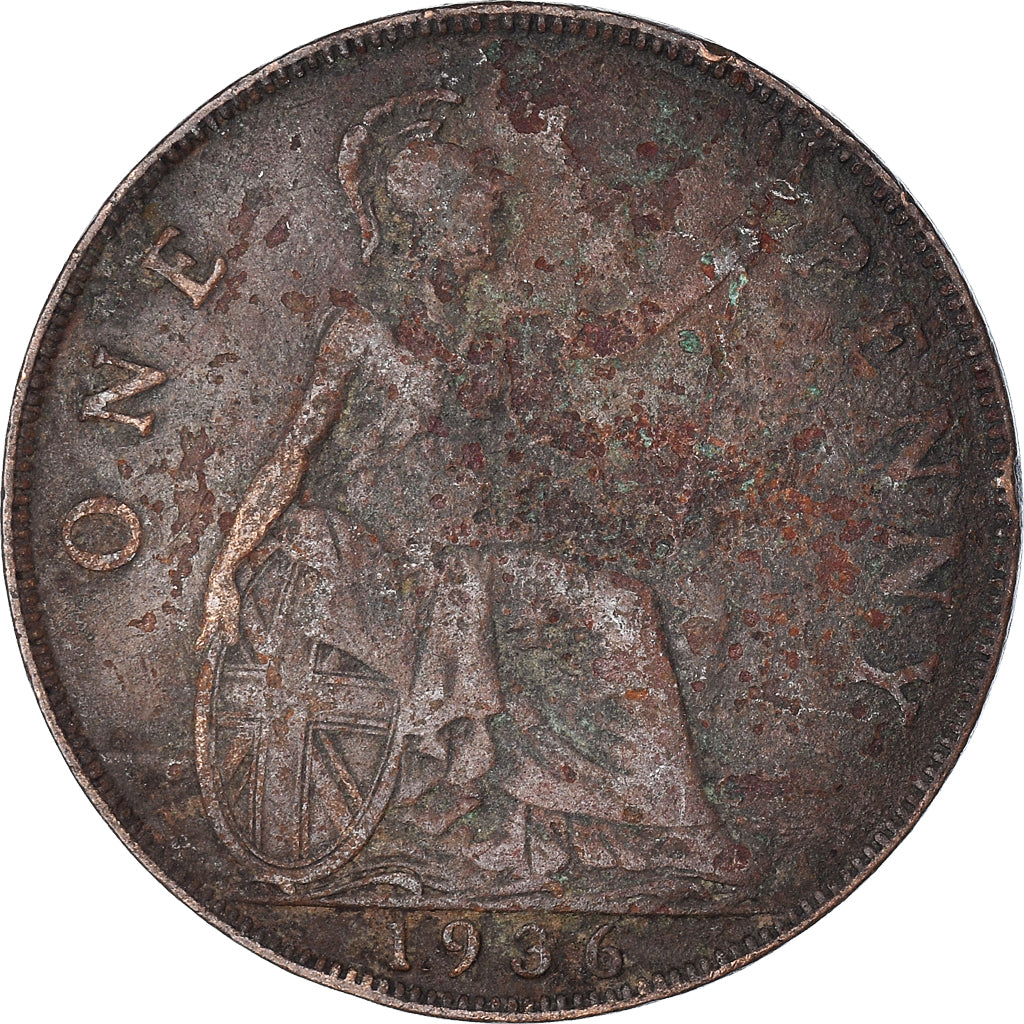 Coin, Great Britain, Penny, 1936