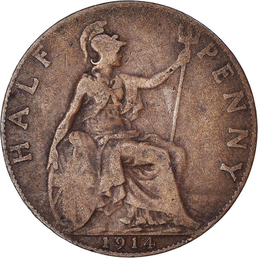 Monnaie, Grande-Bretagne, 1/2 Penny, 1914