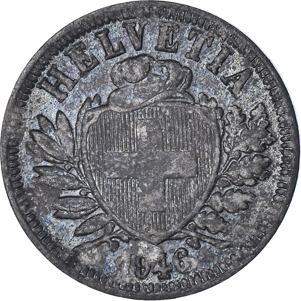 Coin, Switzerland, 2 Rappen, 1946
