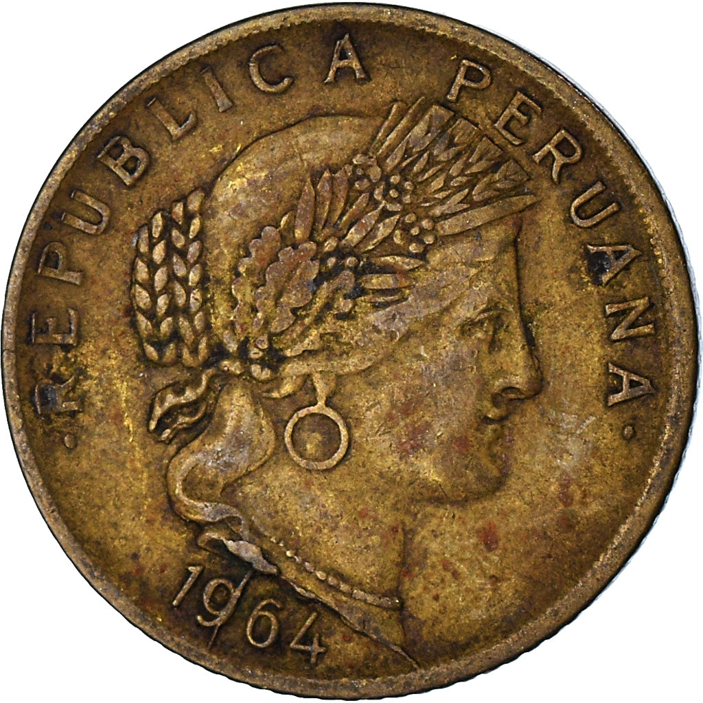 Moneda, Perú, 10 Centavos, 1964