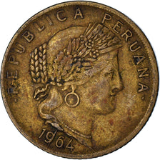 Münze, Peru, 10 Centavos, 1964