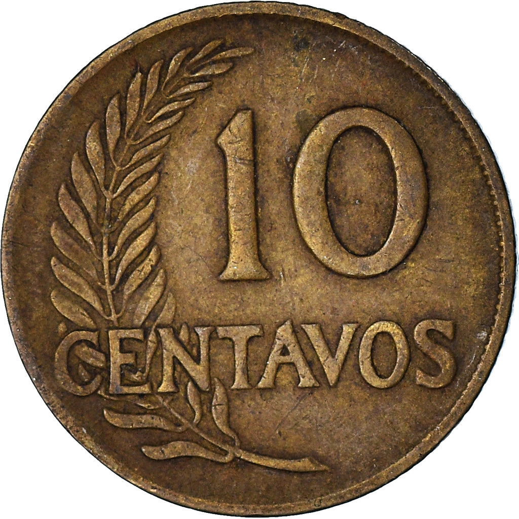 Moneda, Perú, 10 Centavos, 1964