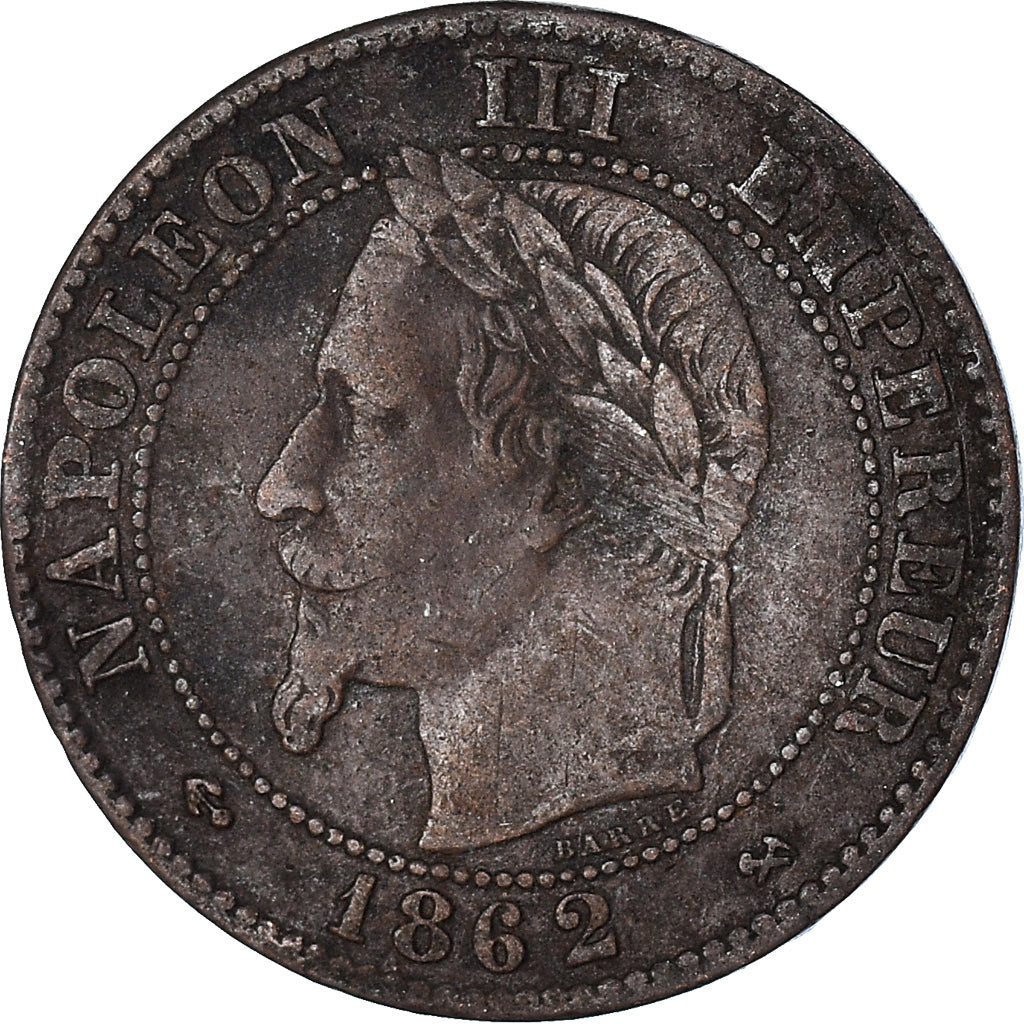 Moeda, França, 2 Centimes, 1862