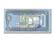 Banconote, Turkmenistan, 5 Manat, 1993, FDS