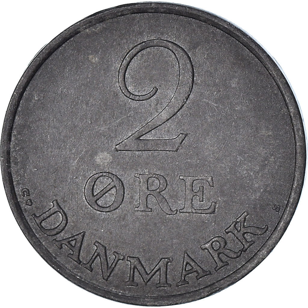 Moeda, Dinamarca, 2 Öre, 1960