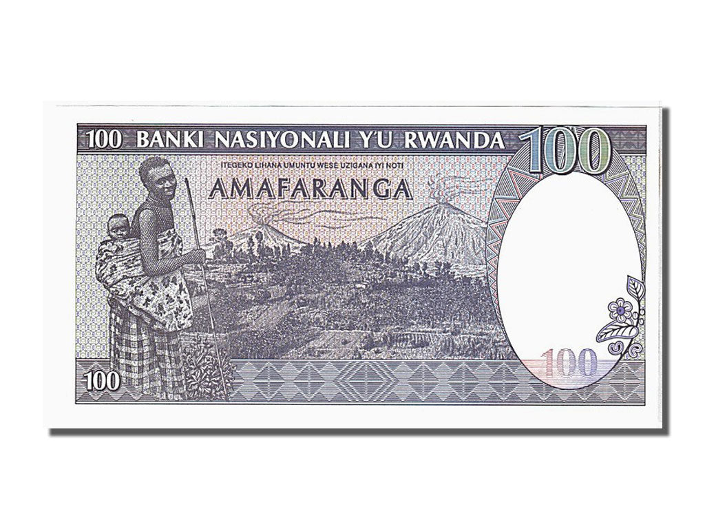 Rwanda, 100 Francs, 1989, KM #19, UNC(65-70), Z19996896