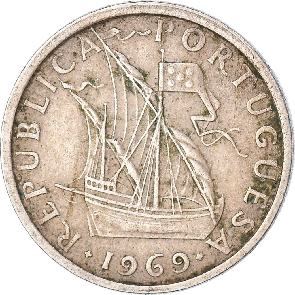 Coin, Portugal, 2-1/2 Escudos, 1969