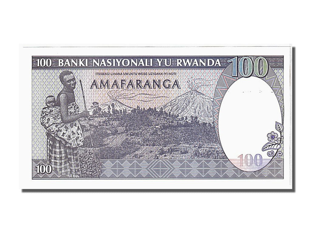 Rwanda, 100 Francs, 1989, KM #19, UNC(65-70), Z19996852