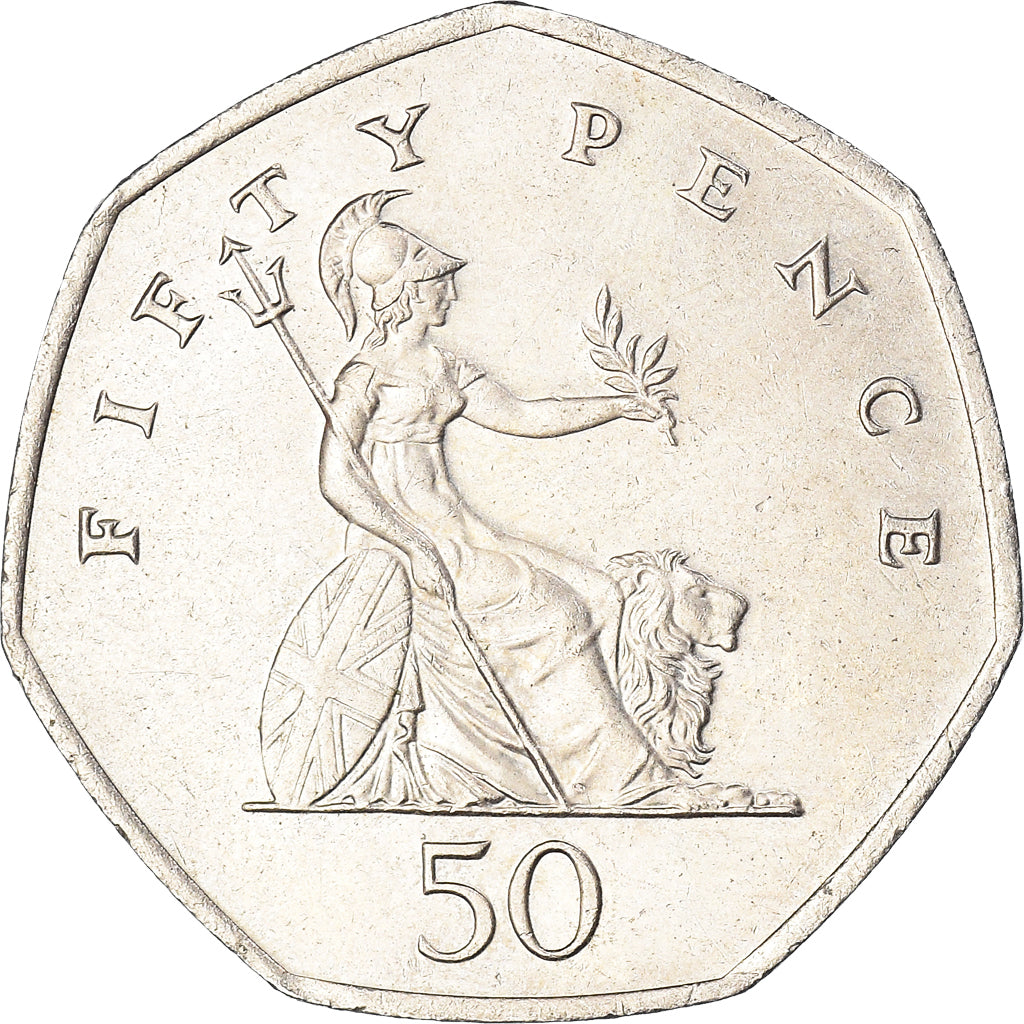Moneda, Gran Bretaña, 50 Pence, 1998