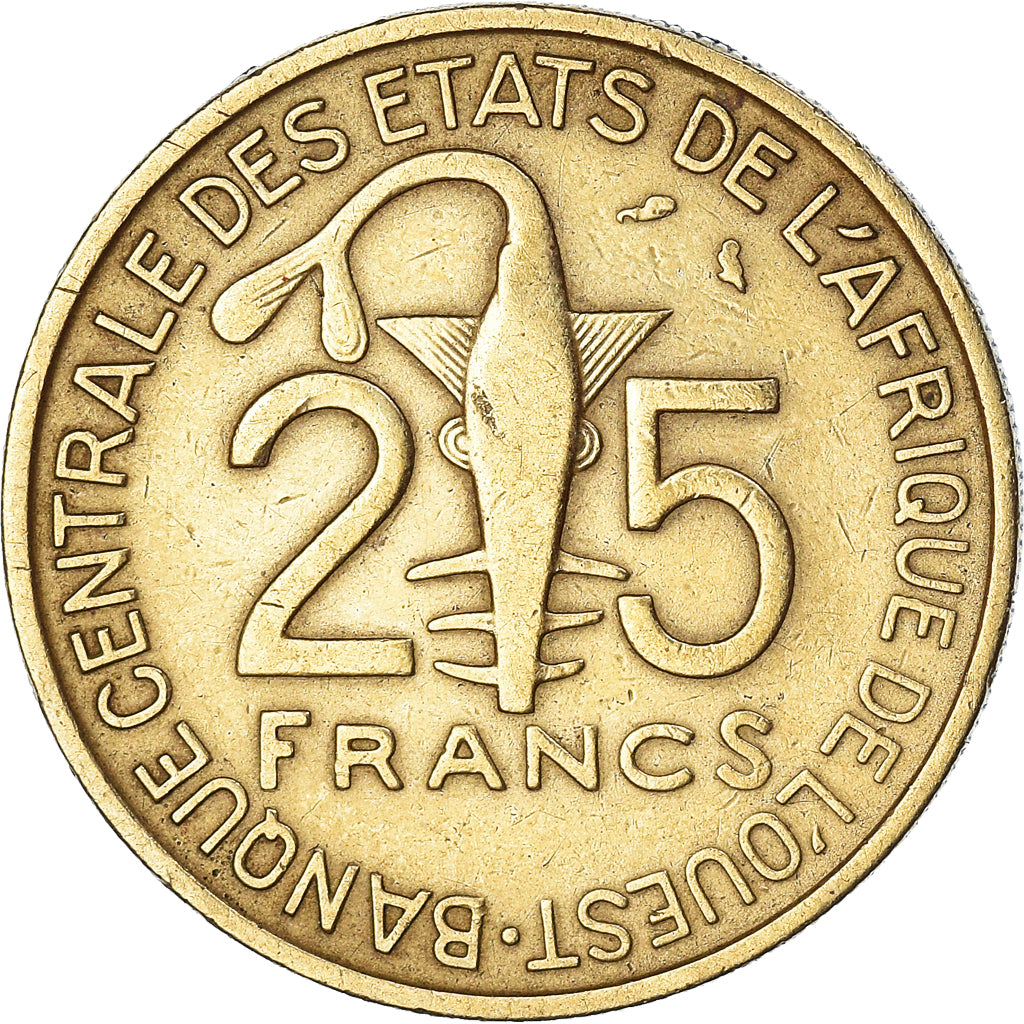 Moneda, Estados del África Occidental, 25 Francs, 1971
