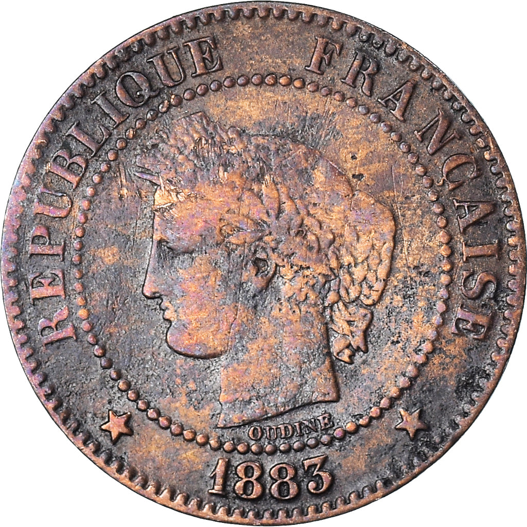 Münze, Frankreich, 2 Centimes, 1883
