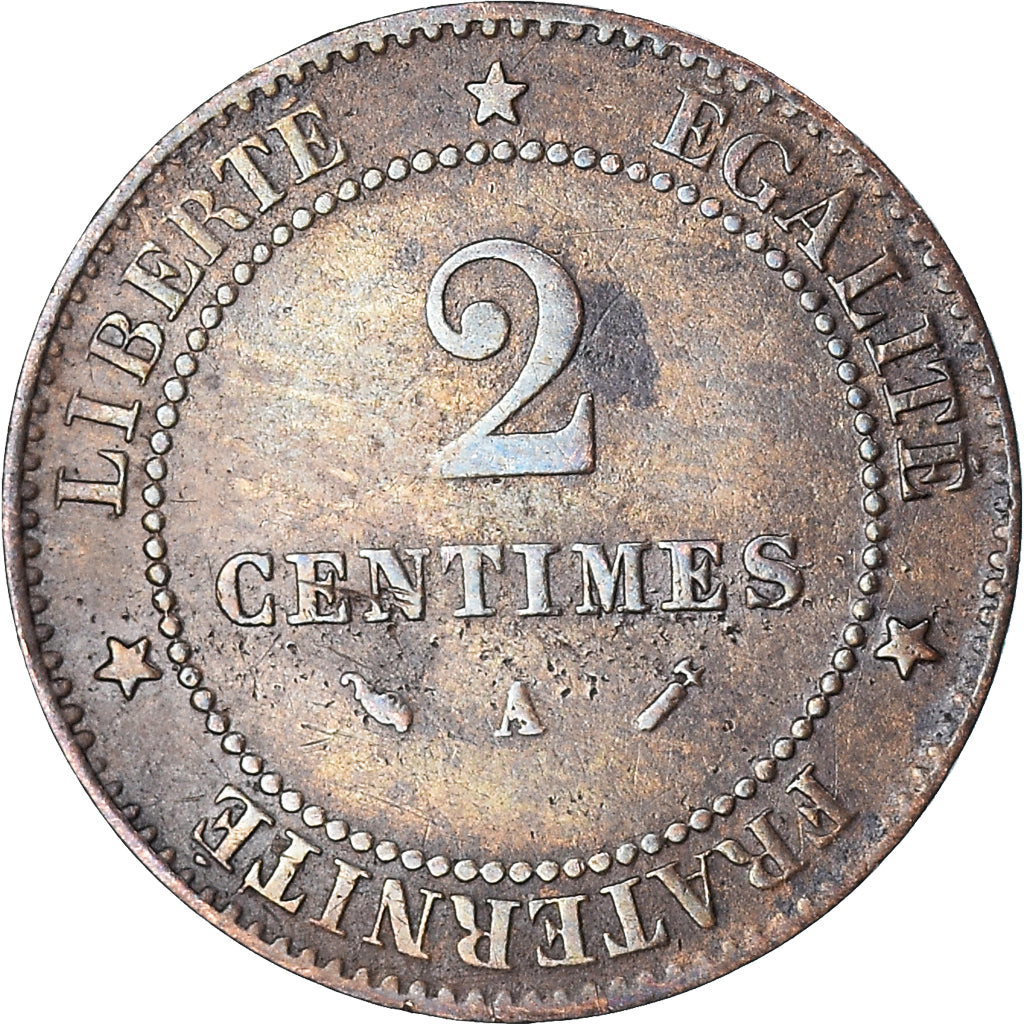 Münze, Frankreich, 2 Centimes, 1883