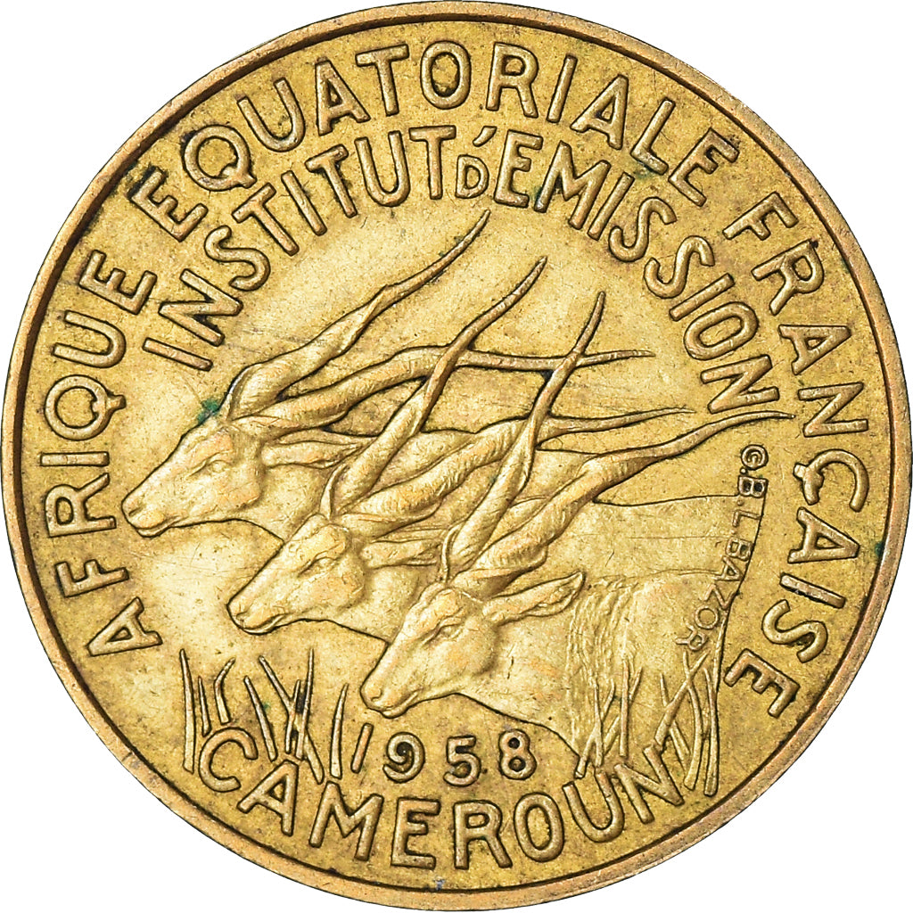 Coin, Cameroon, 10 Francs, 1958
