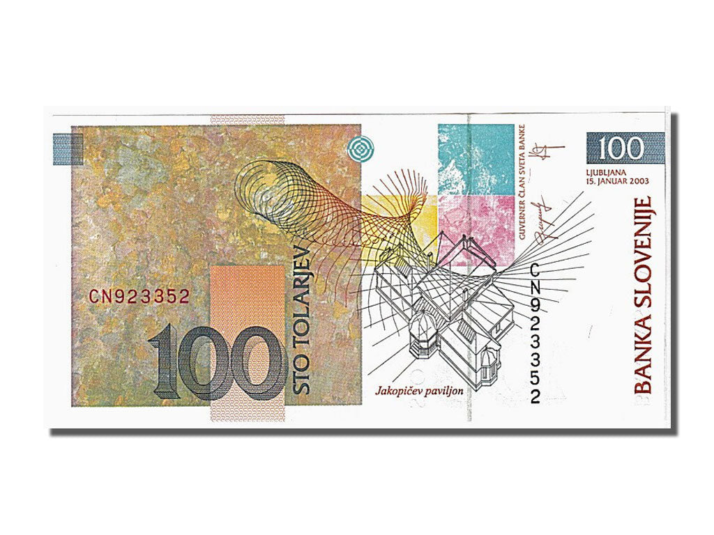 Banknote, Slovenia, 100 Tolarjev, 2003, UNC(65-70)