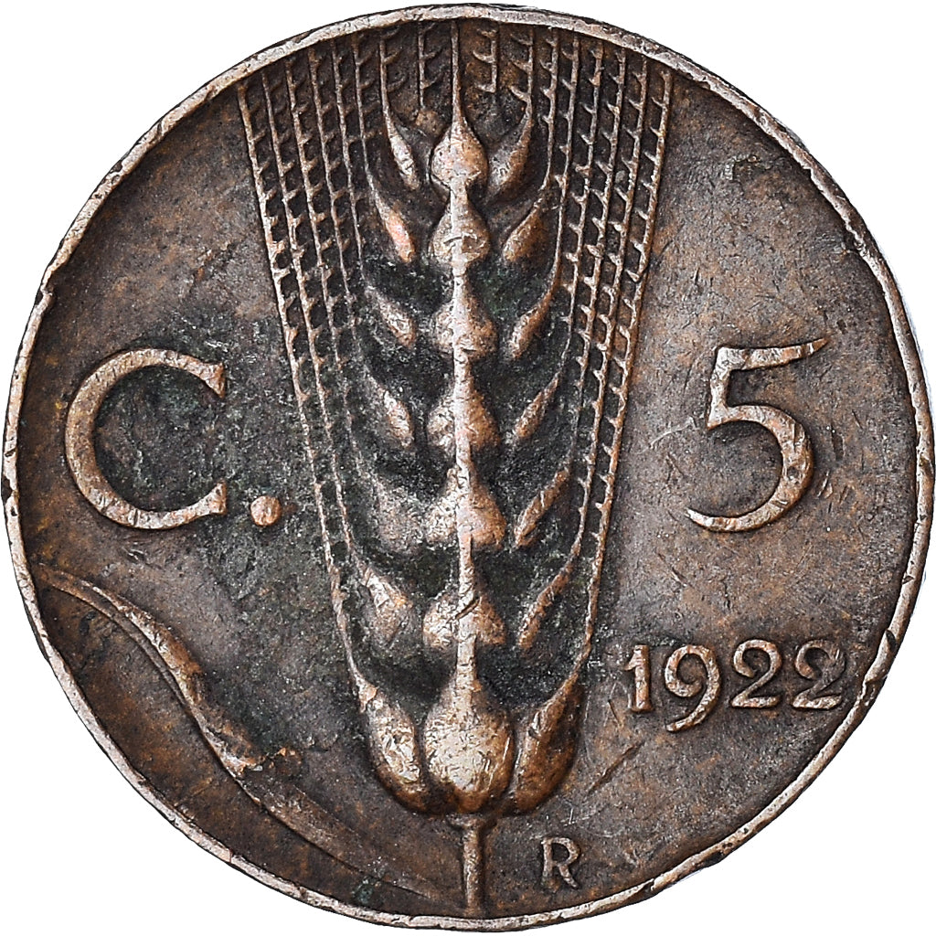 Coin, Italy, 5 Centesimi, 1922