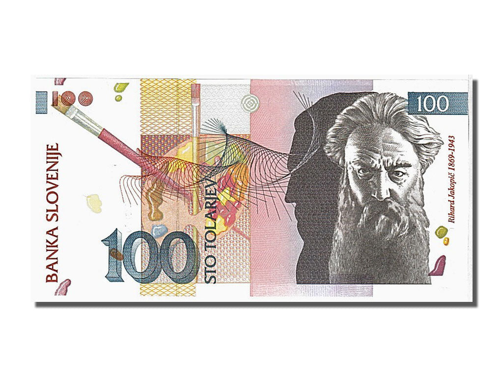 Banconote, Slovenia, 100 Tolarjev, 2003, FDS