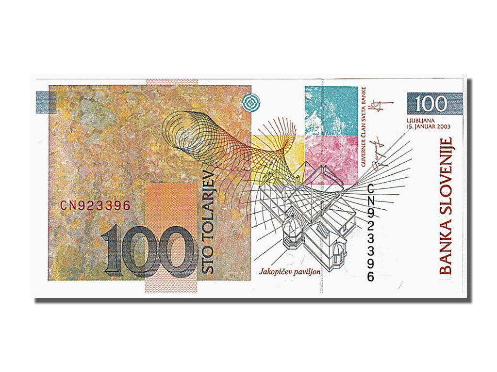 Banconote, Slovenia, 100 Tolarjev, 2003, FDS