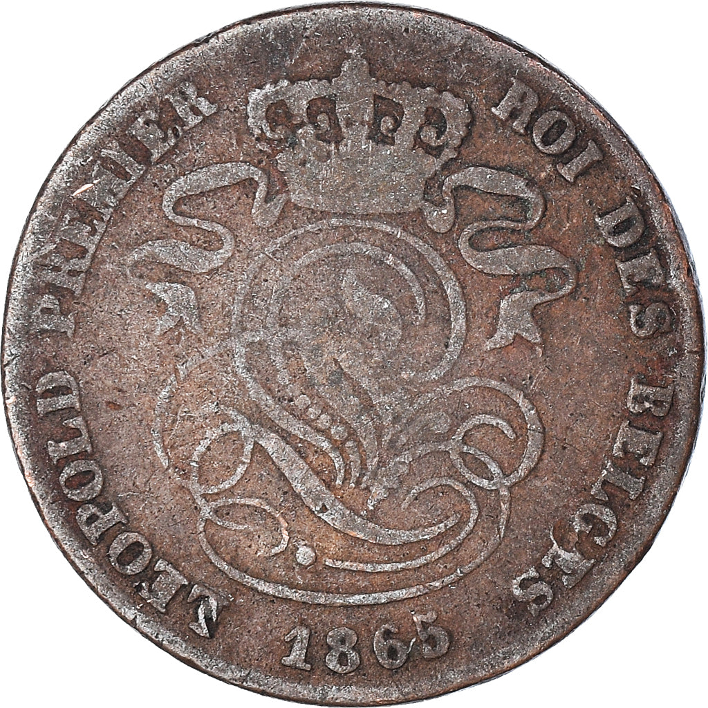 Monnaie, Belgique, 2 Centimes, 1865