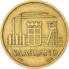 Coin, SAARLAND, 10 Franken, 1954