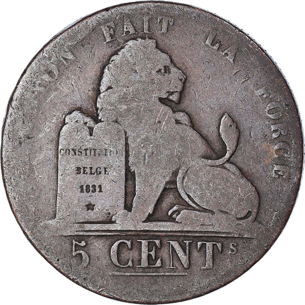 Munten, België, 5 Centimes, Undated