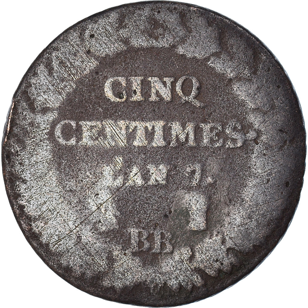 Coin, France, 5 Centimes, 1798