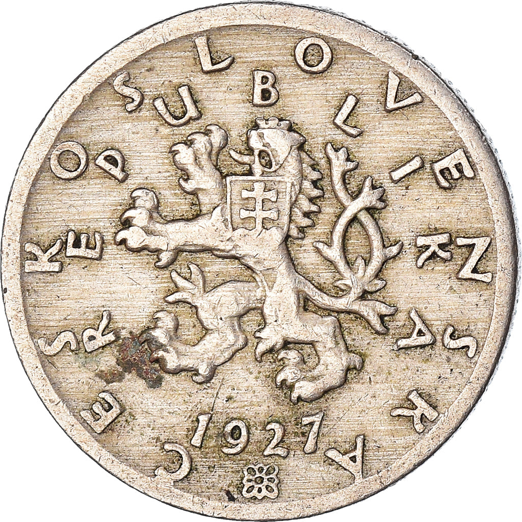 Coin, Czechoslovakia, 50 Haleru, 1927