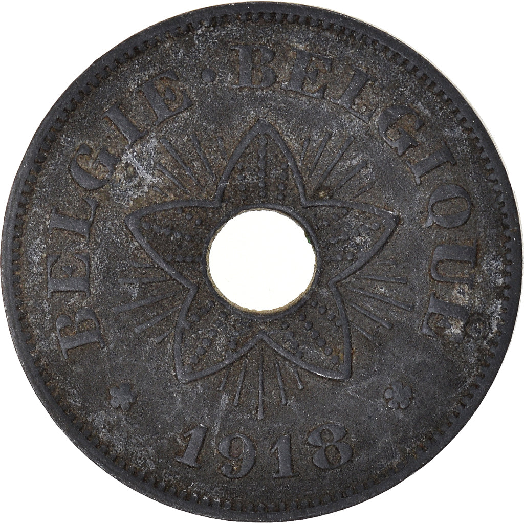 Moneda, Bélgica, 50 Centimes, 1918