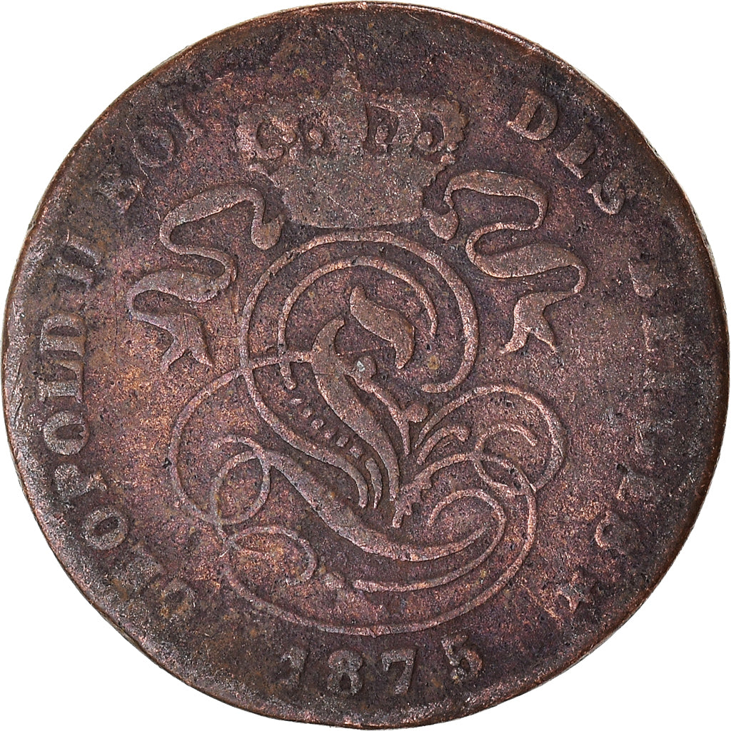 Munten, België, 2 Centimes, 1875