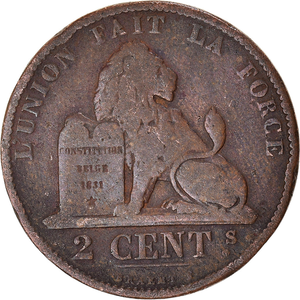 Munten, België, 2 Centimes, 1875